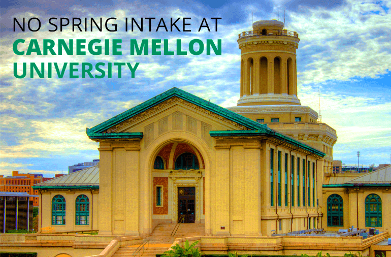 No spring intake at carnegie mellon university